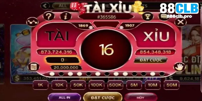 Hạn chế đặt các cửa số trong game tài xỉu